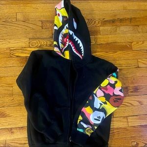 Bape hoodie full zip up